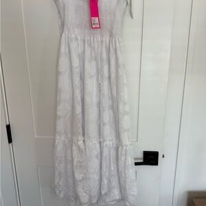 NEW WITH TAGS. Lilly Pulitzer white midi dress size xs
